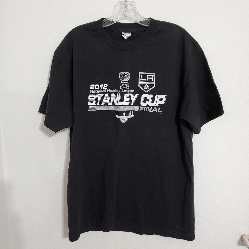 NHL Stanley Cup 2012 Final black short sleeve tee  Lg. LA KINGS Souvenir